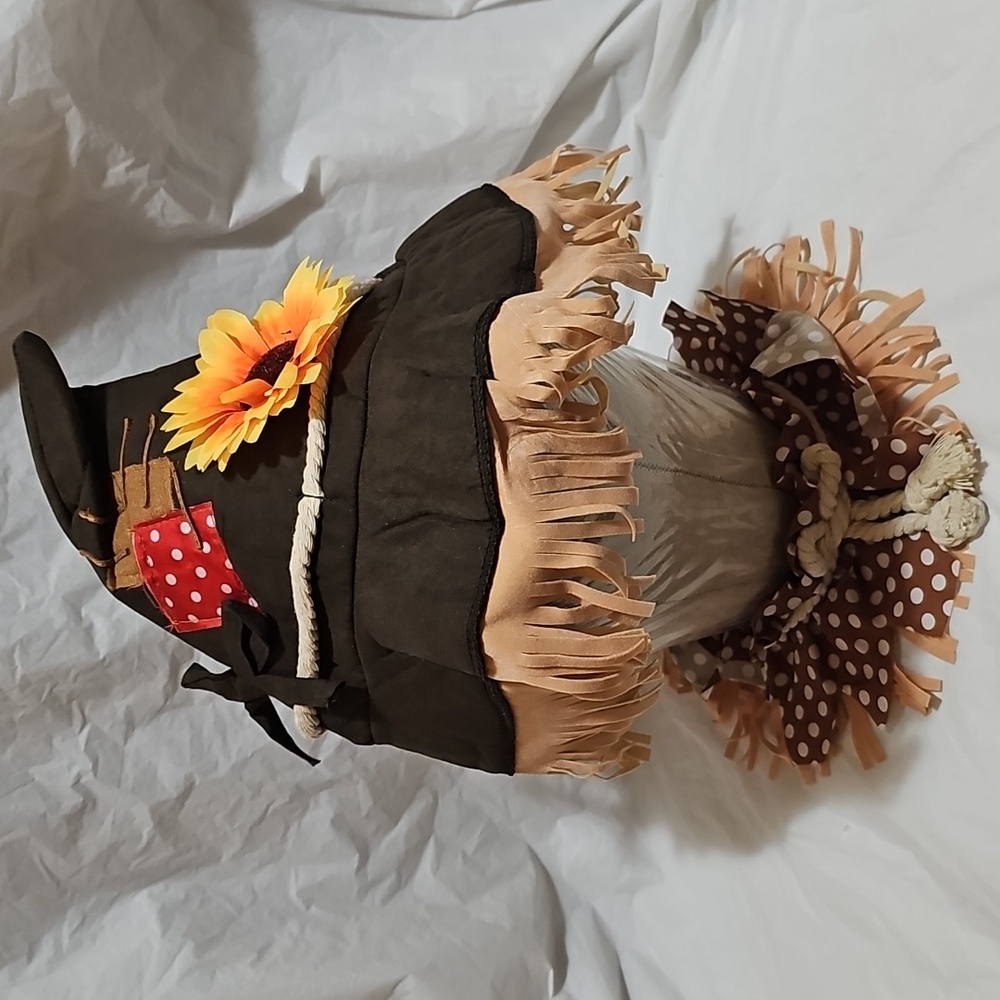 Spooktacular Creations Halloween Sunflower Scarecrow Costume Girls Size Small - Picture 9 of 16